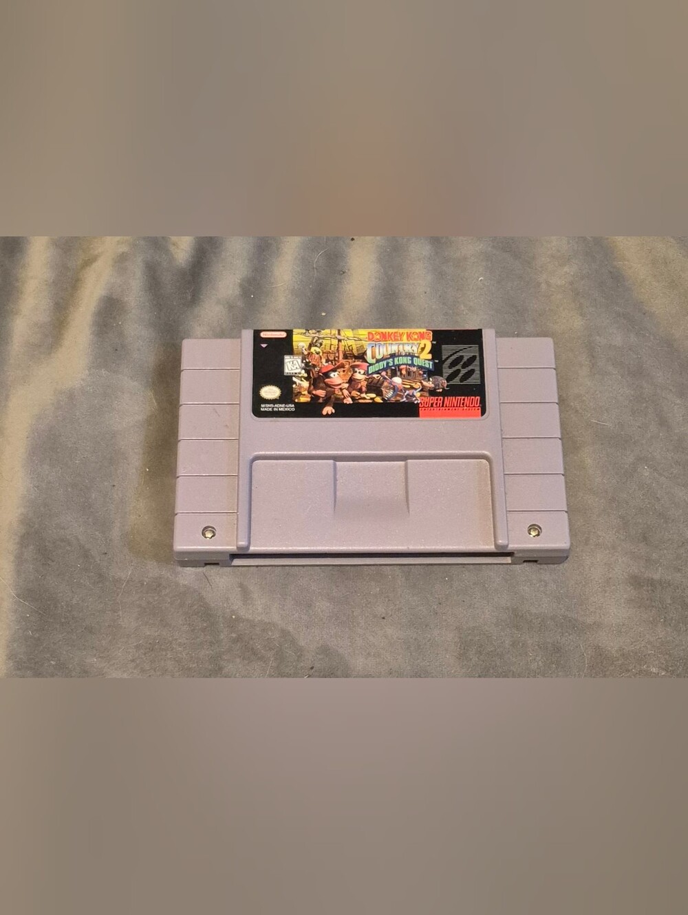 Donkey Kong Country 2 Diddy’s Kong Quest SNES Super Nintendo Authentic Cartridge
